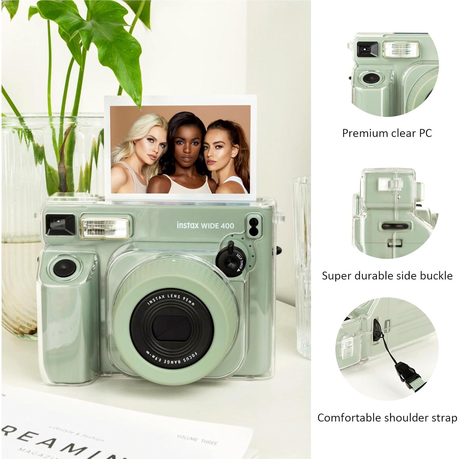 Funda Clara Ancha para Fujifilm Instax Wide 400 con Correa