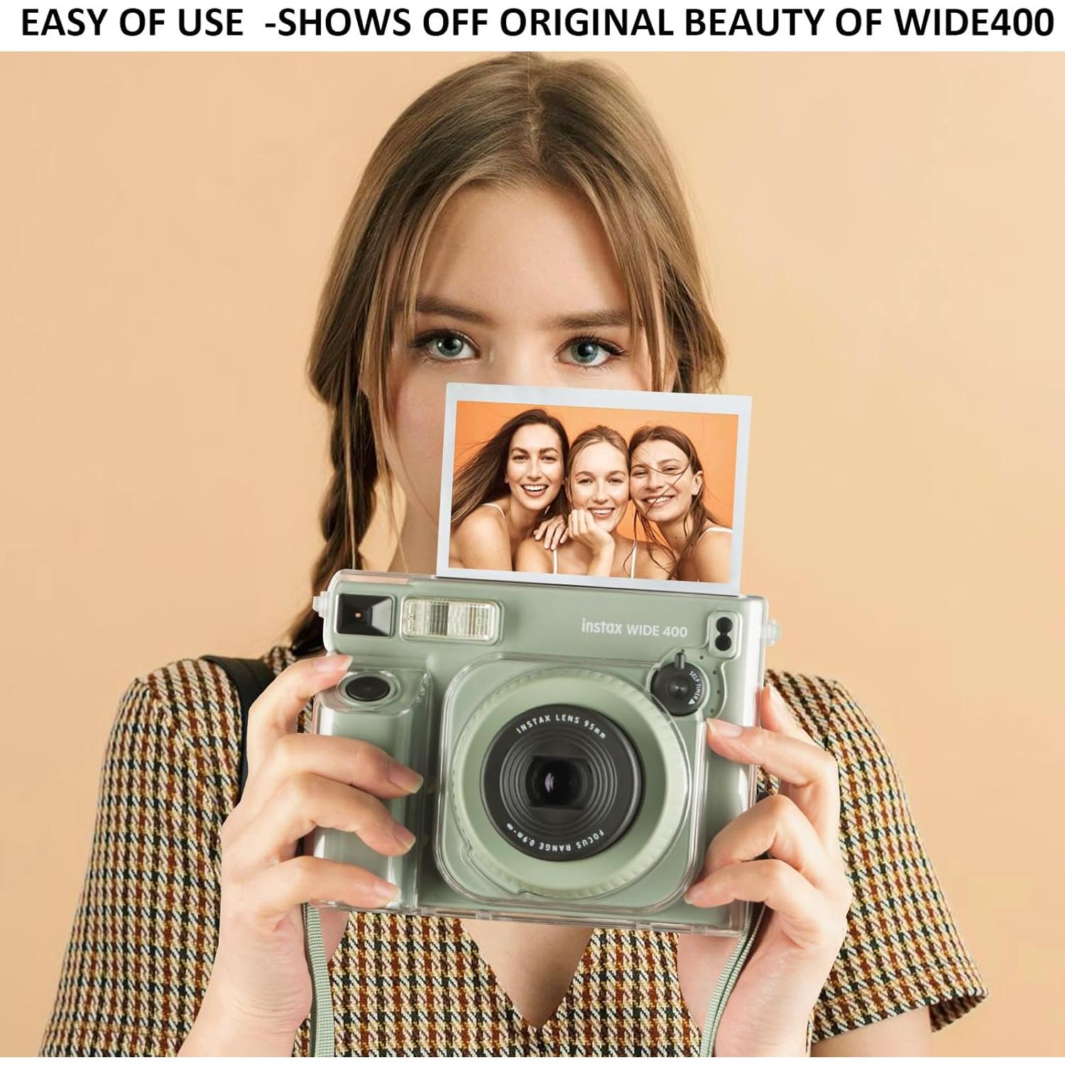 Funda Clara Ancha para Fujifilm Instax Wide 400 con Correa