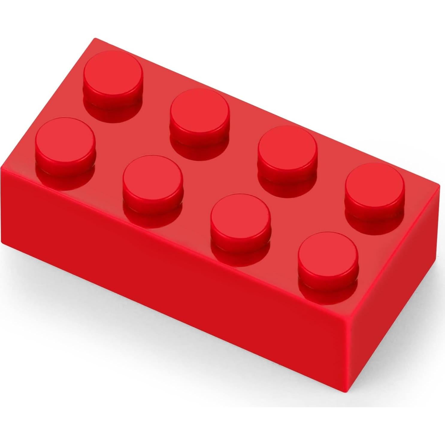 Ladrillos de Construcción Feleph 100 Piezas Rojas 2x4