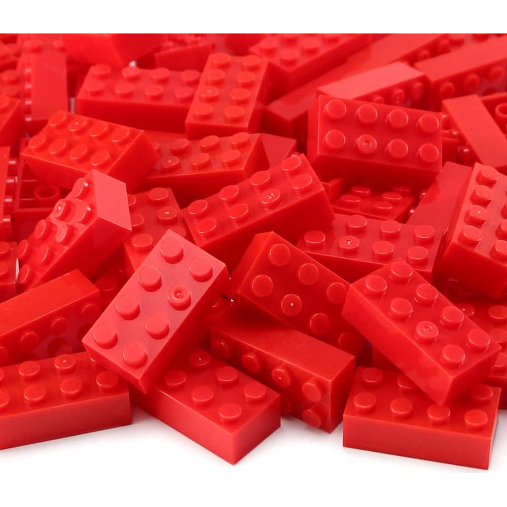 Ladrillos de Construcción Feleph 100 Piezas Rojas 2x4