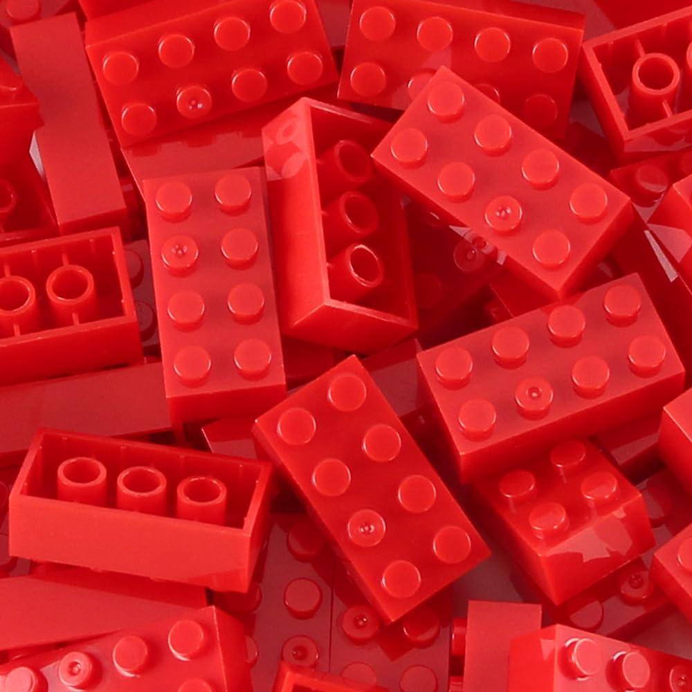 Ladrillos de Construcción Feleph 100 Piezas Rojas 2x4