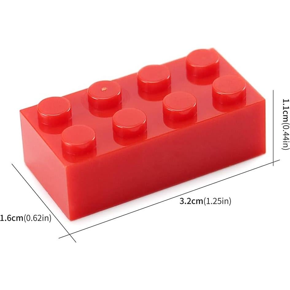 Ladrillos de Construcción Feleph 100 Piezas Rojas 2x4