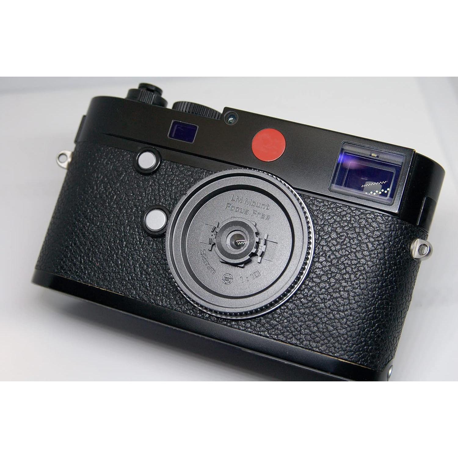 Body Cap Lens 32MM F10 Pancake Lens Wide Angle Ultra Thin Focus Free for Leica (M LM Mount) Accessory Part