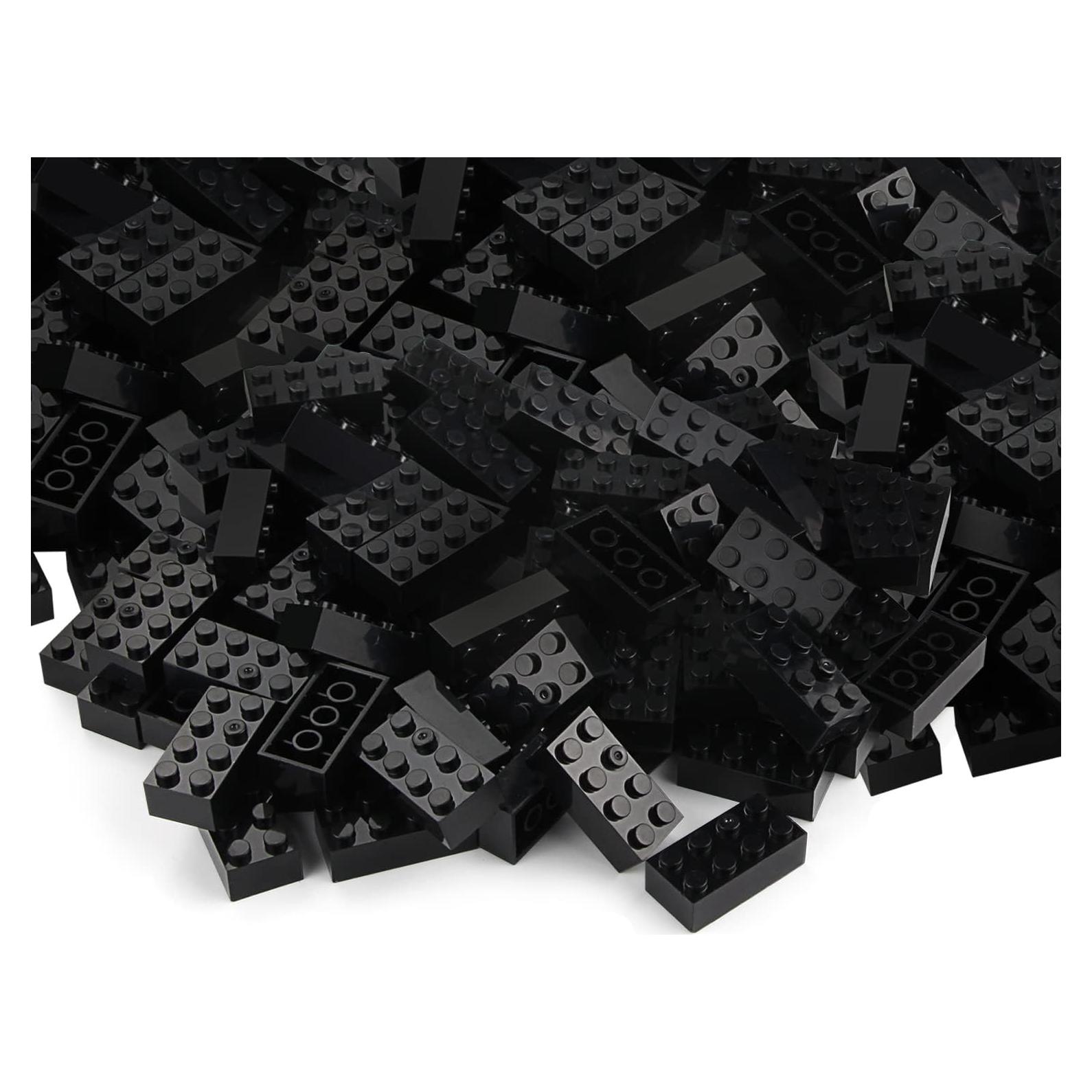 Bloques de Construcción Feleph 320 Piezas 2x4 Negros