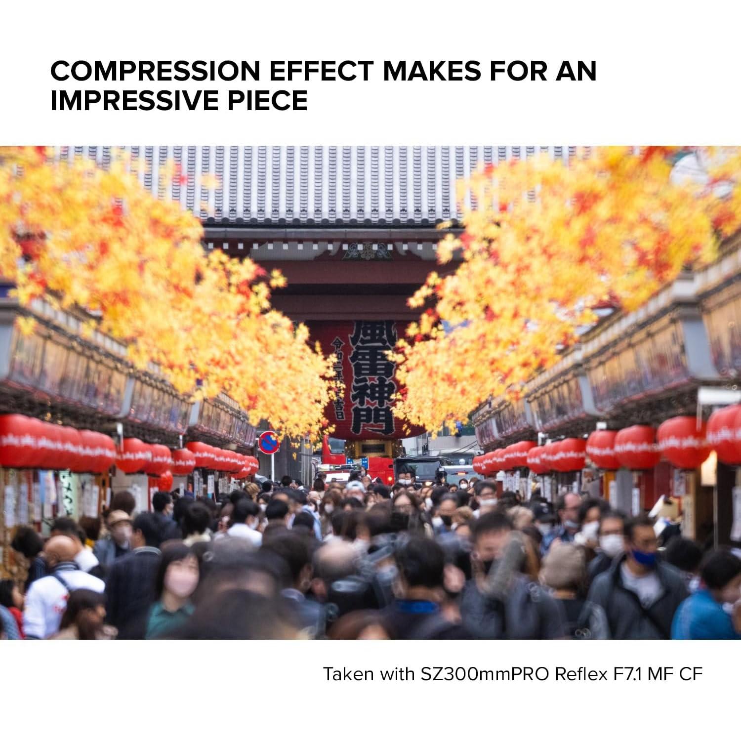 Teleobjetivo catadióptrico Tokina SZ-Pro 300mm F7.1 para Canon EF-M