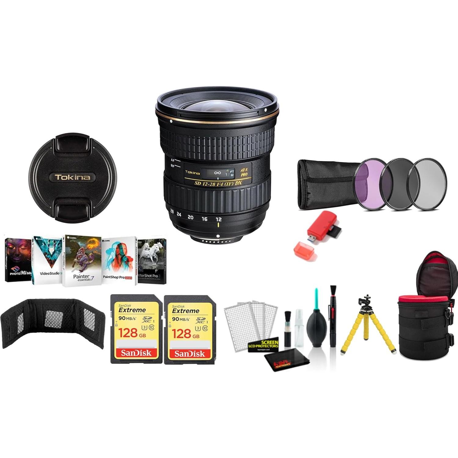 Lente Tokina 12-28mm f/4.0 AT-X Pro APS-C para Canon