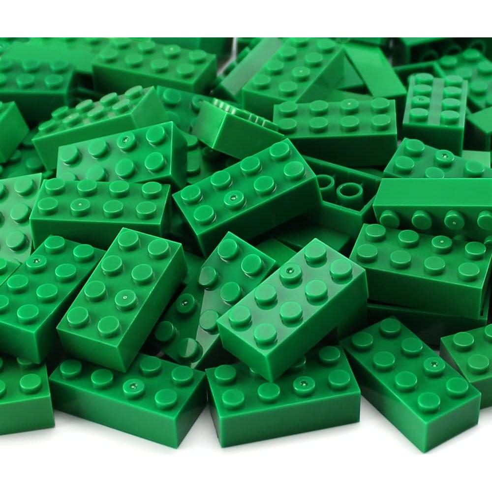 Ladrillos Verdes 2x4 Feleph 100 Piezas Juego Creativo