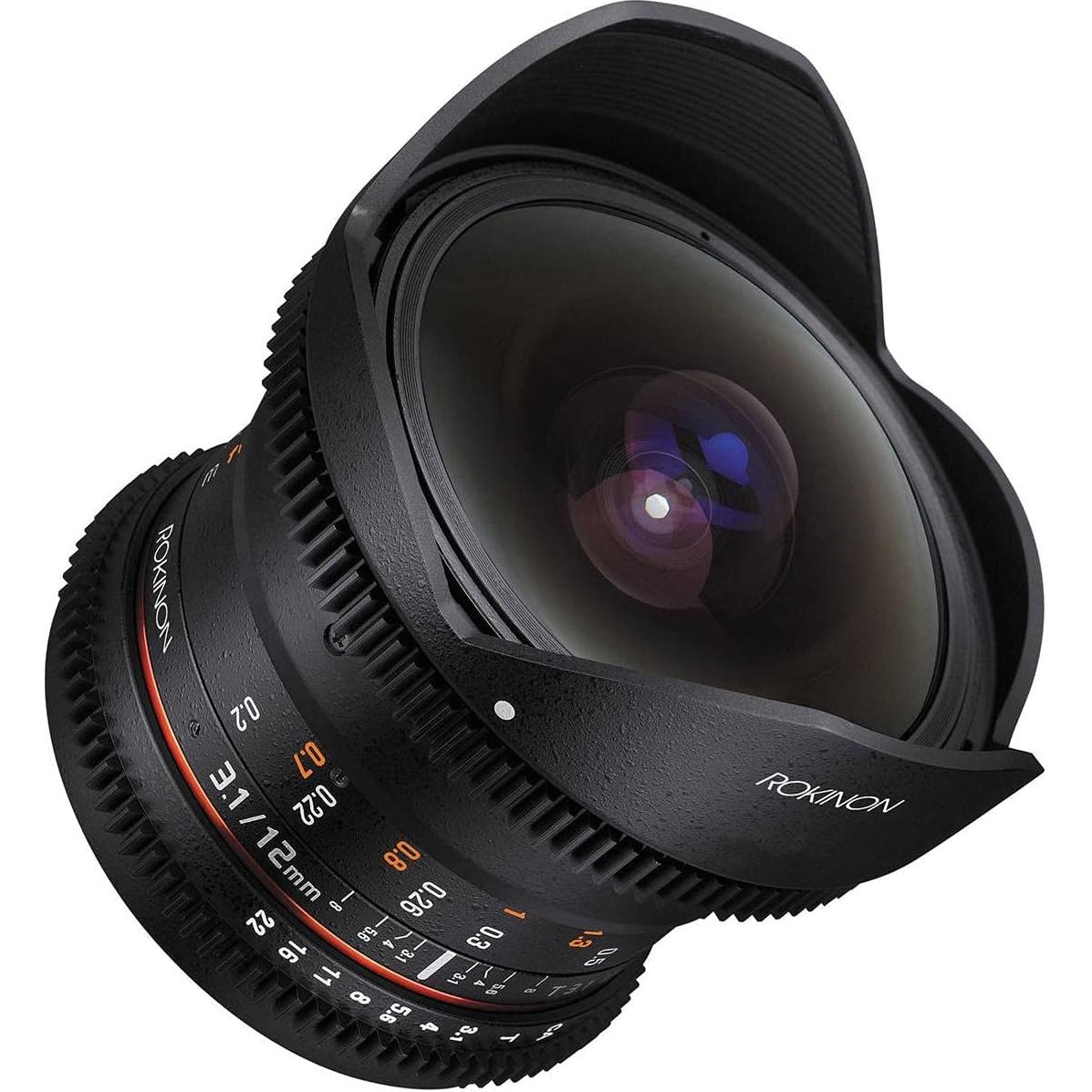 Lente Rokinon Cine DS 12mm T3.1 Ojo de Pez para Canon