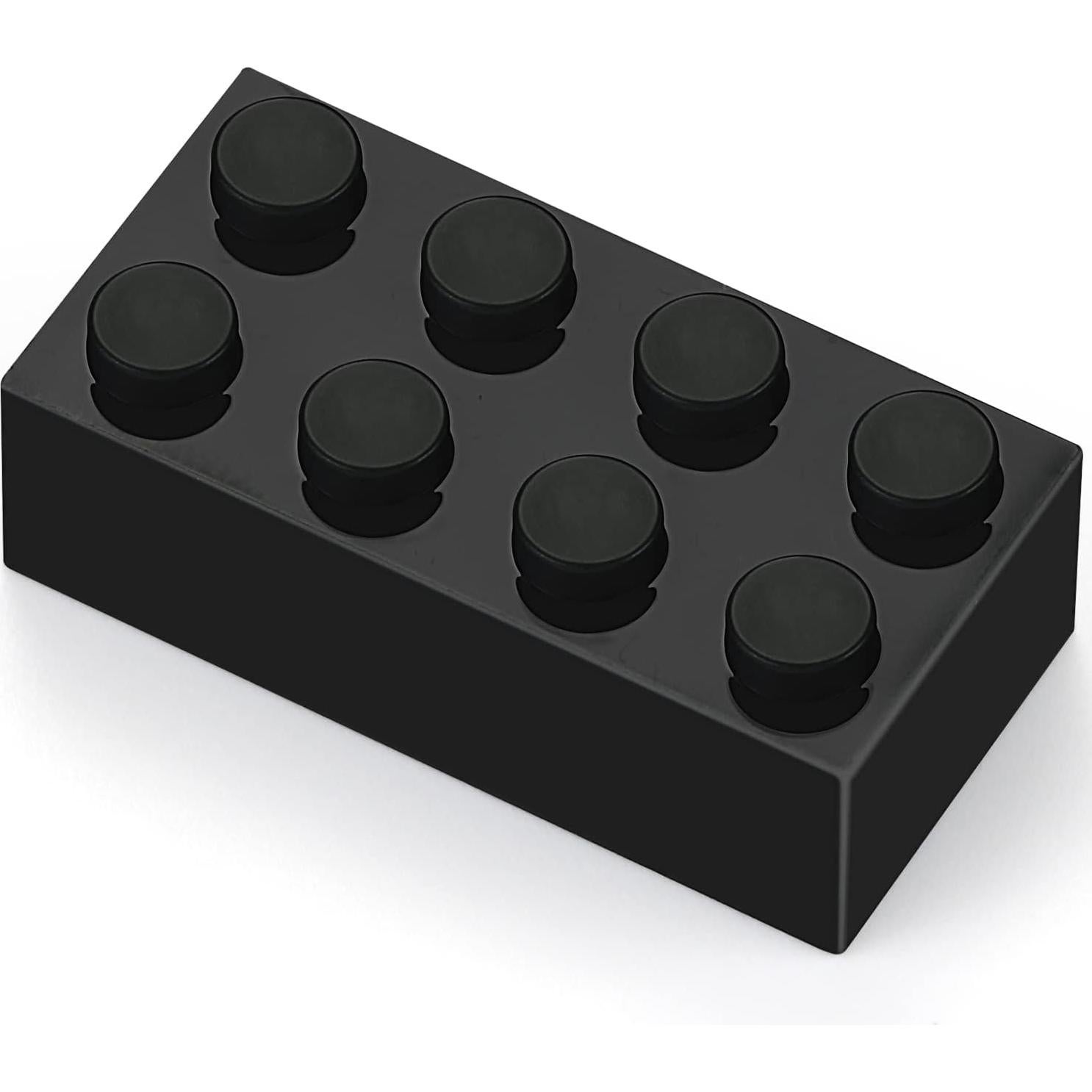 Ladrillos de Construcción Feleph 100 Piezas 2x4 Color Negro