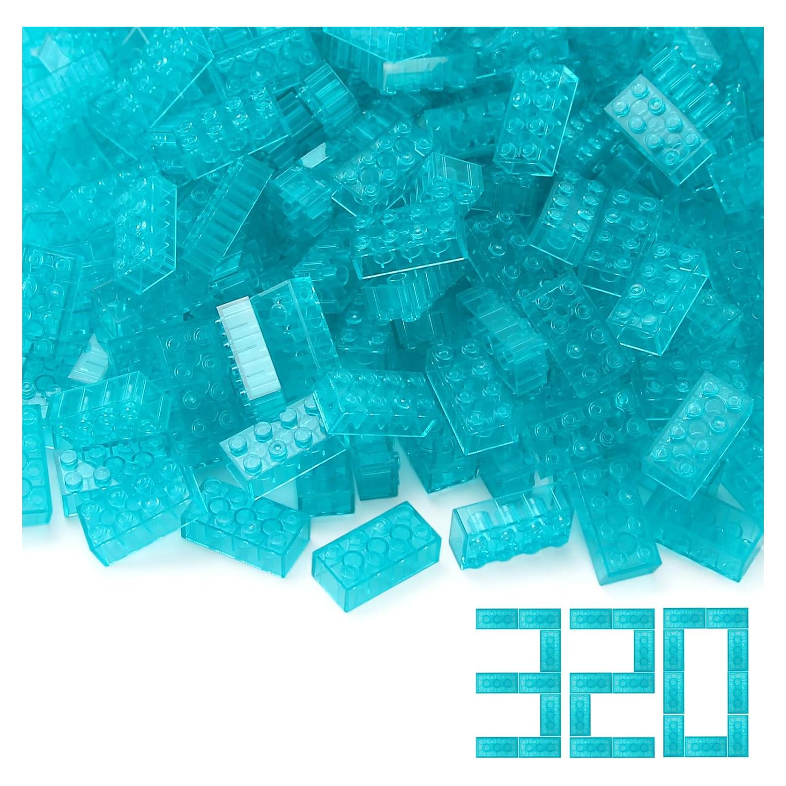 Bloques de Construcción Feleph 320 Piezas Azul Claro