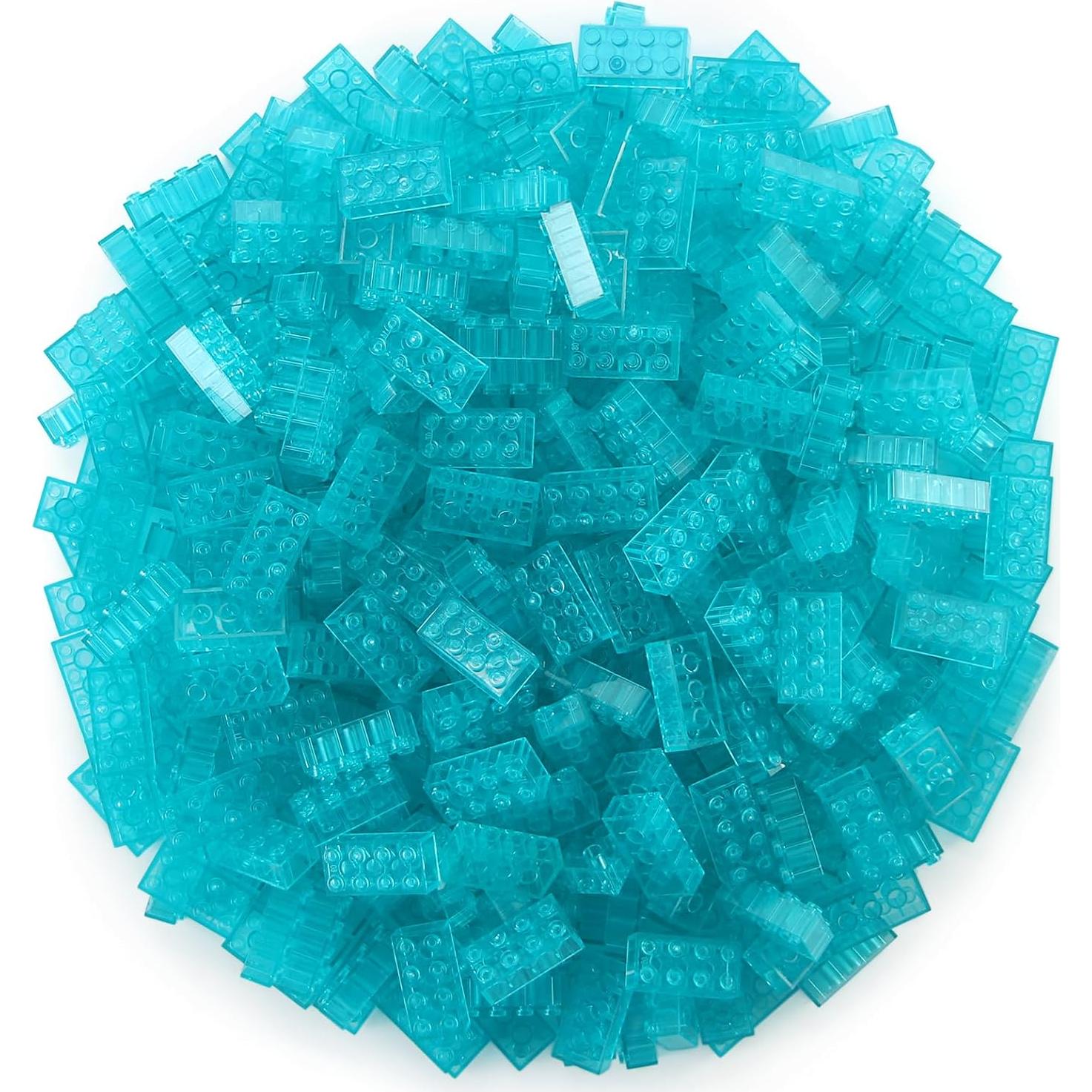 Bloques de Construcción Feleph 320 Piezas Azul Claro