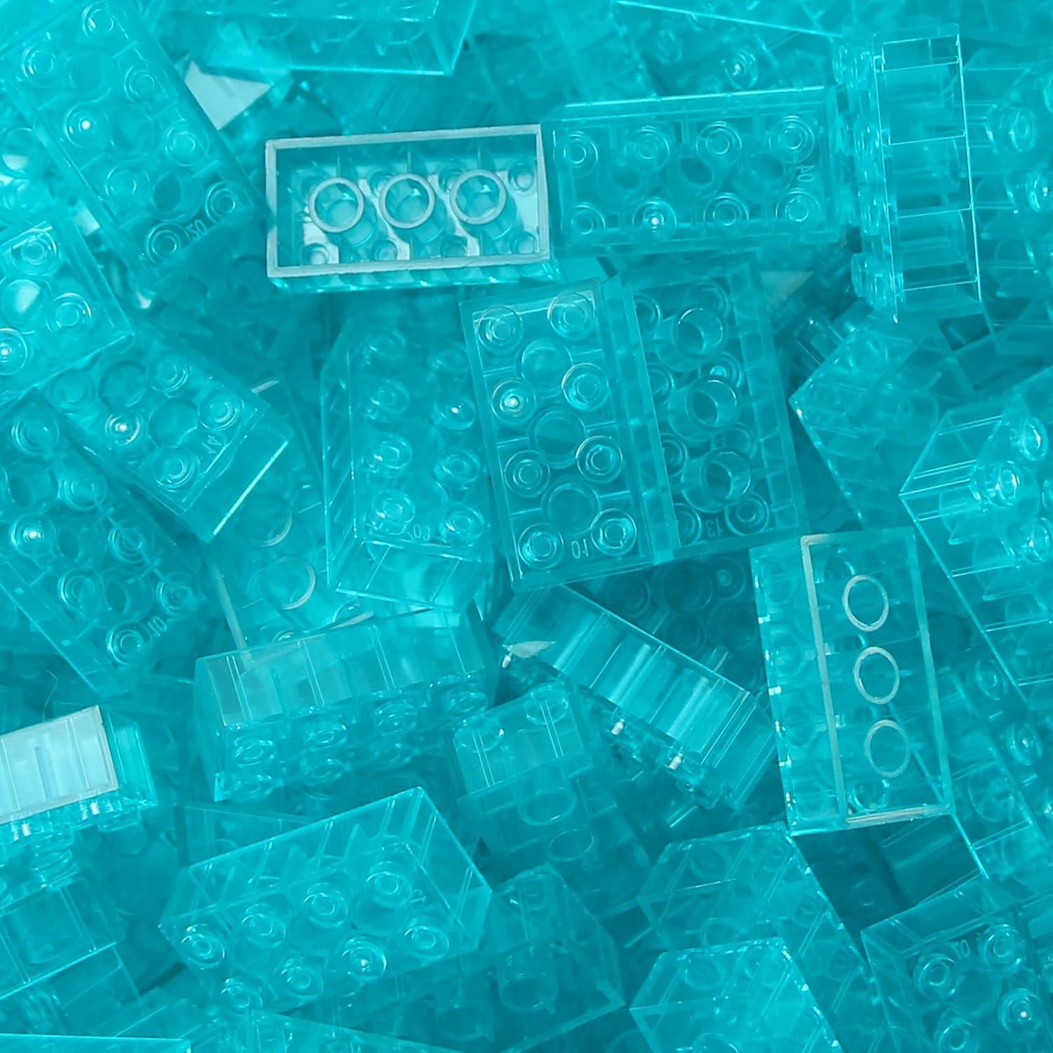 Bloques de Construcción Feleph 320 Piezas Azul Claro