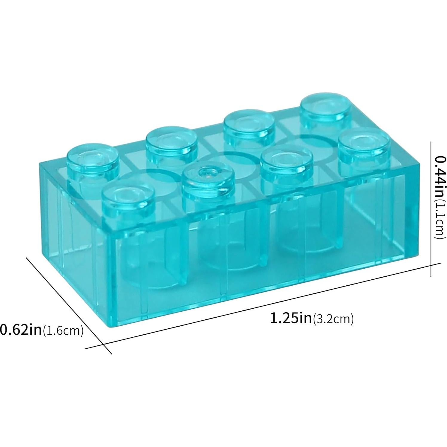 Bloques de Construcción Feleph 320 Piezas Azul Claro