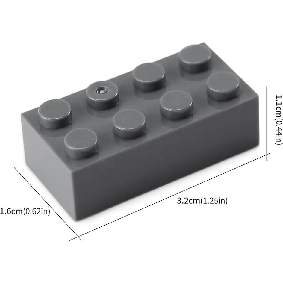 Bloques de Construcción Feleph 320 Piezas Gris Oscuro