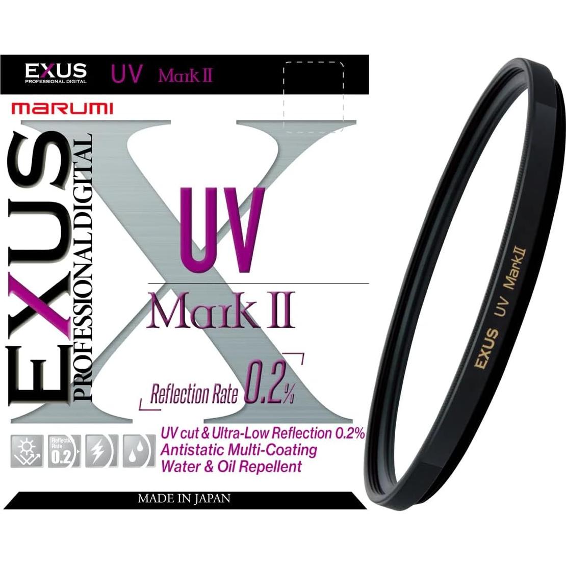 Filtro UV Marumi EXUS Mark II 77mm Antiestático Hecho en Japón