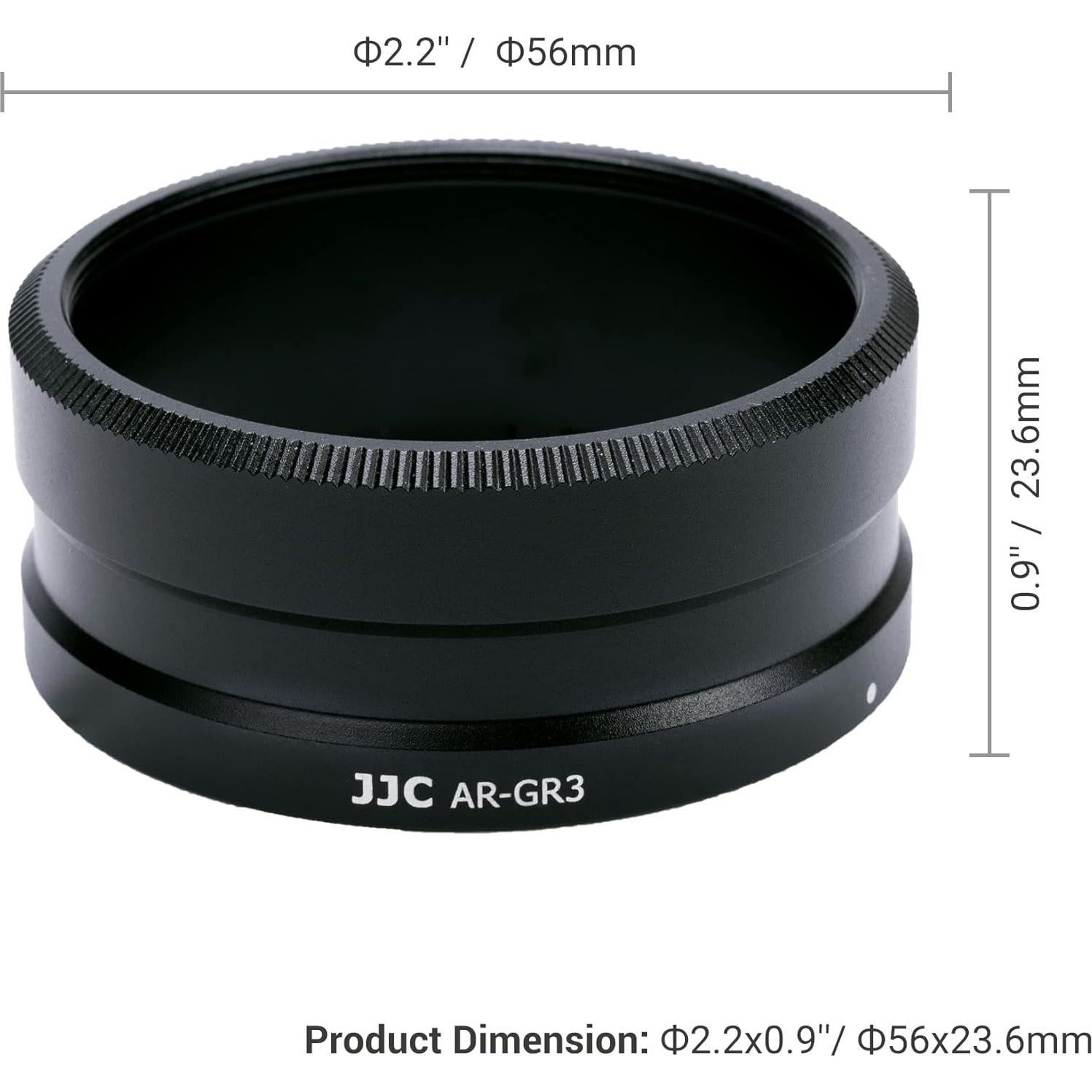 Adaptador de Filtro JJC AR-GR3 para Cámara Ricoh GR III 49mm