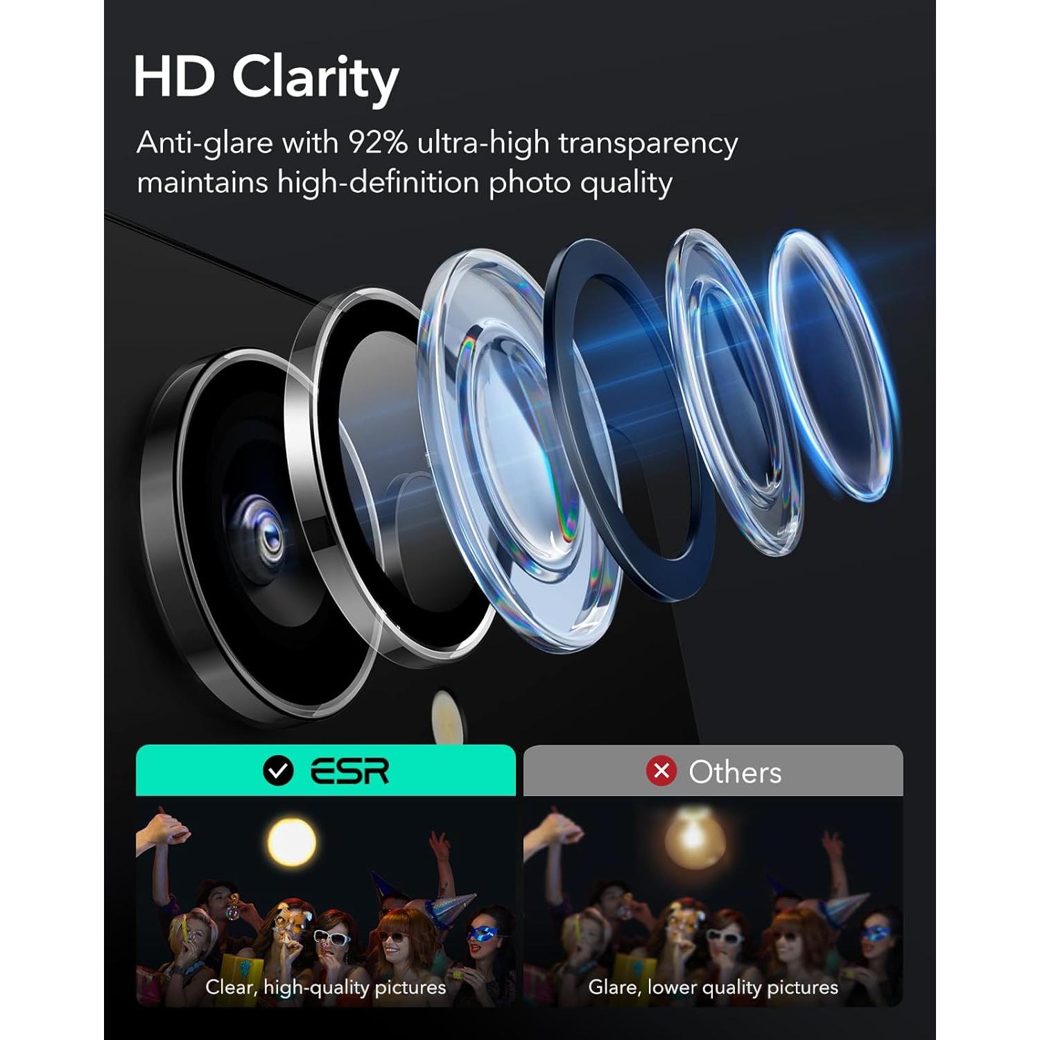 Protector de Lente de Cámara ESR para Samsung Galaxy S25 Ultra