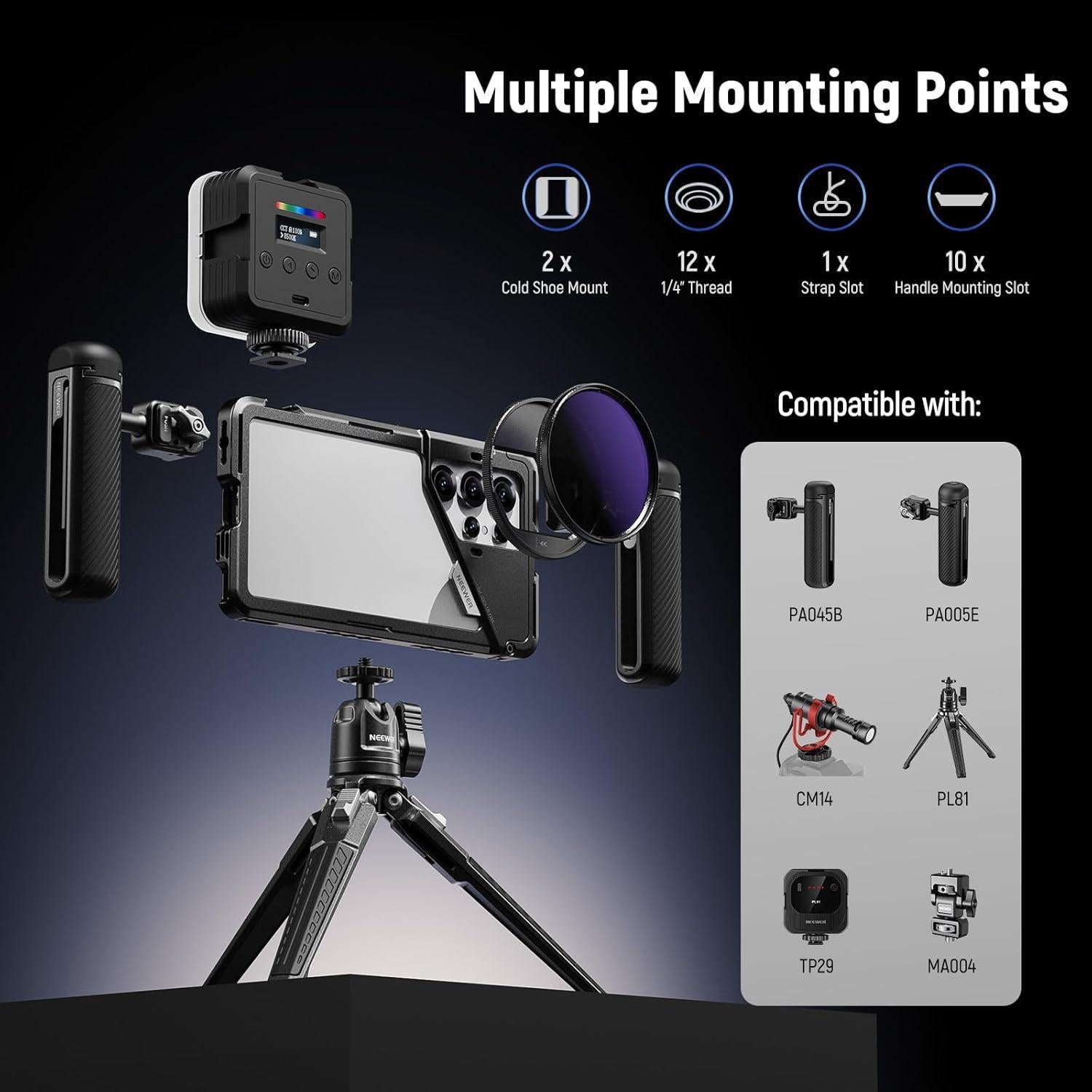 Cage para Teléfono NEEWER PA082 para Samsung Galaxy S25 Ultra