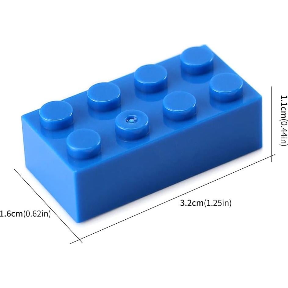 Bloques de Construcción Feleph 320 Piezas 2x4 Azul