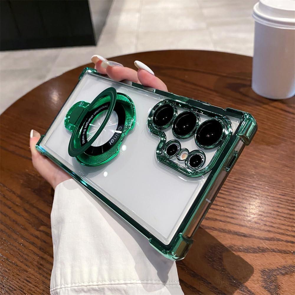 Funda Militar Verde LOOBIVAL para Samsung Note 20 con Soporte