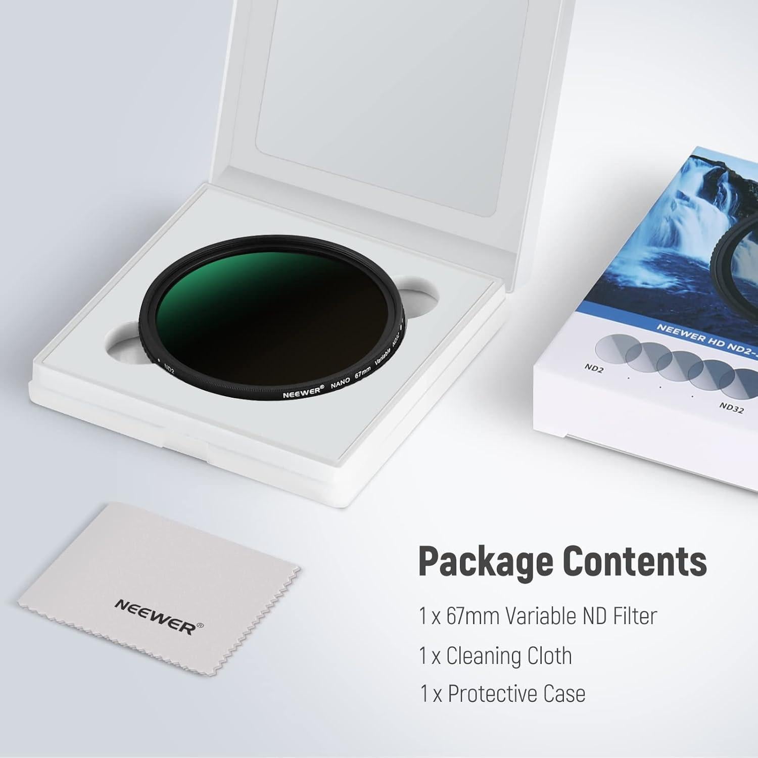 Filtro ND Variable NEEWER 67mm ND2-ND32 Ajustable HD