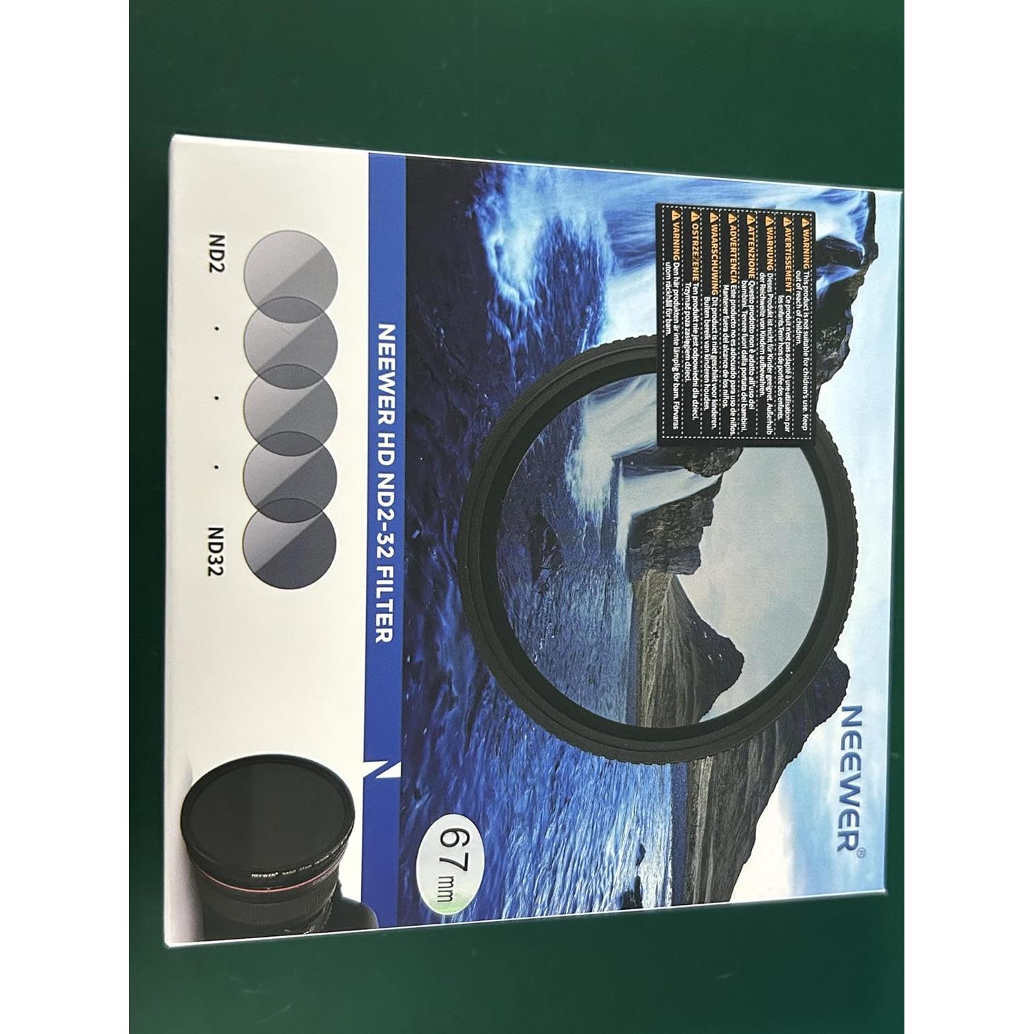 Filtro ND Variable NEEWER 67mm ND2-ND32 Ajustable HD