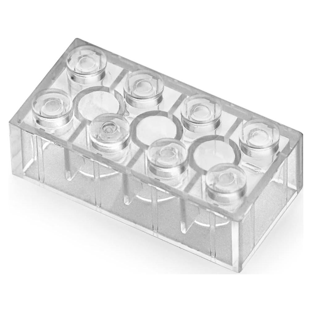 Ladrillos 2x4 Feleph 320 Piezas Transparentes Juguete