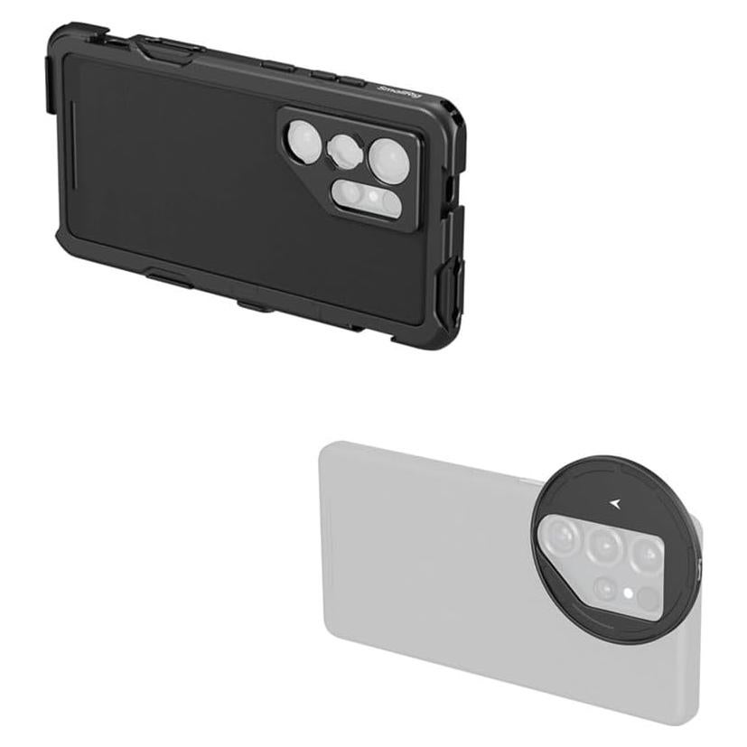 Jaula de Aluminio SmallRig para Samsung S25 Ultra con Adaptador de Filtro 67mm