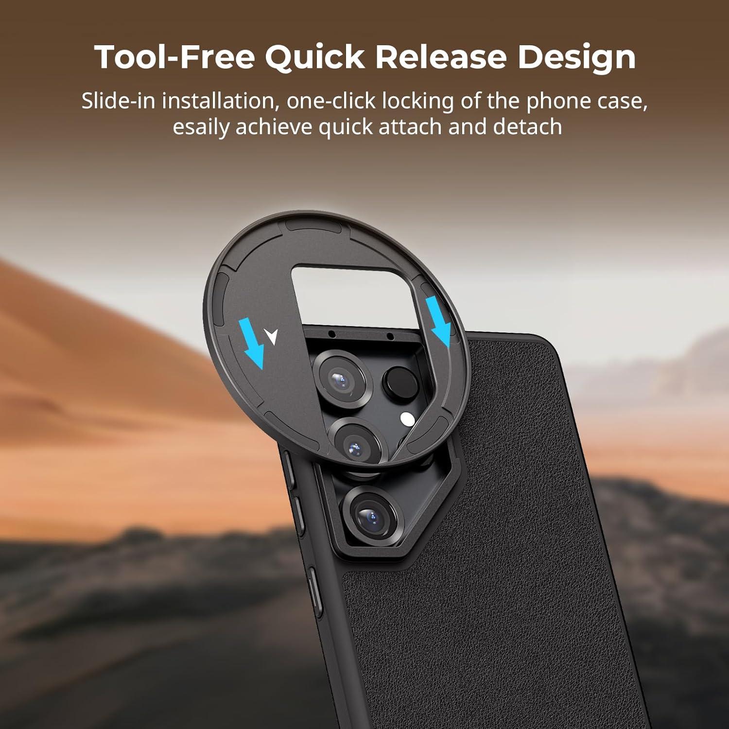 Jaula de Aluminio SmallRig para Samsung S25 Ultra con Adaptador de Filtro 67mm