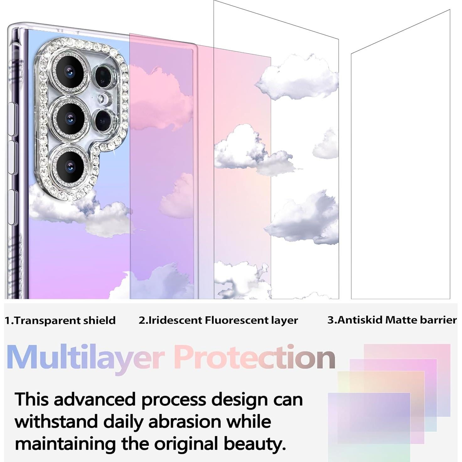 Funda TPU Iridiscente I-MGAE-IN-AR para Samsung S24 Ultra