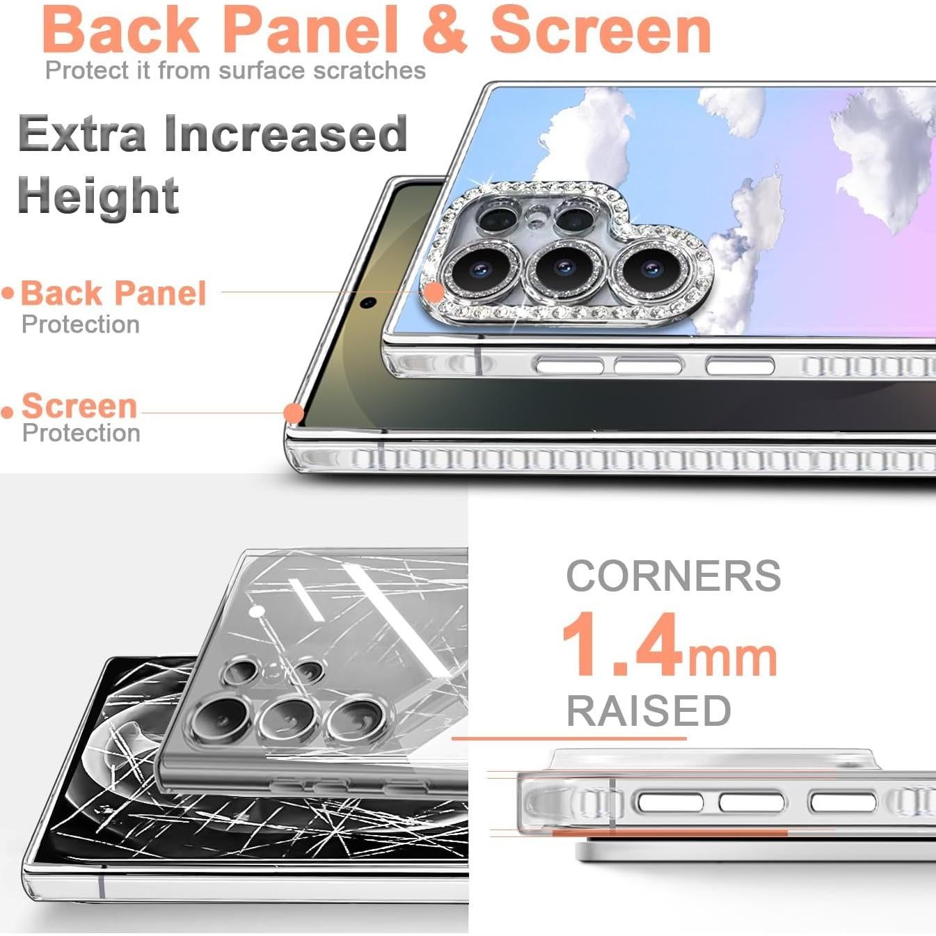Funda TPU Iridiscente I-MGAE-IN-AR para Samsung S24 Ultra