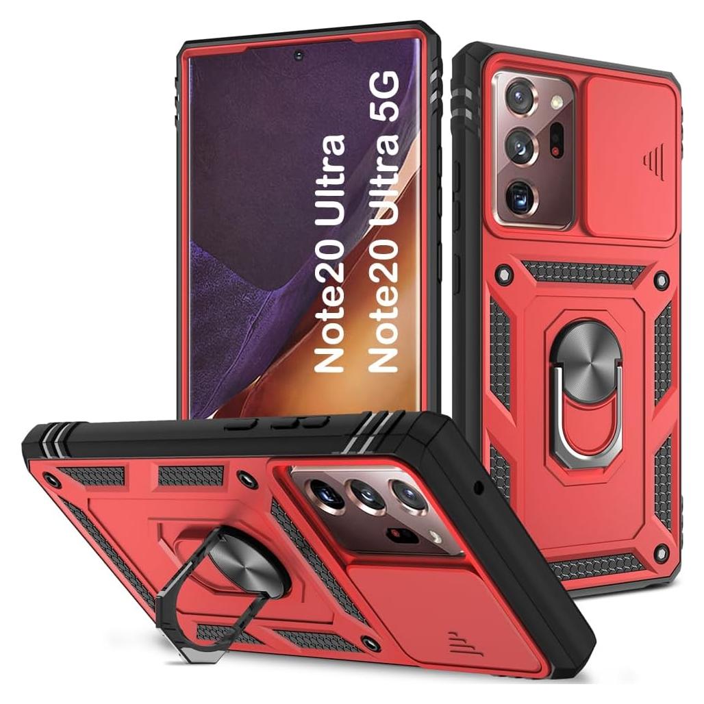 Funda PASNEW para Samsung Galaxy Note 20 Ultra 5G Roja