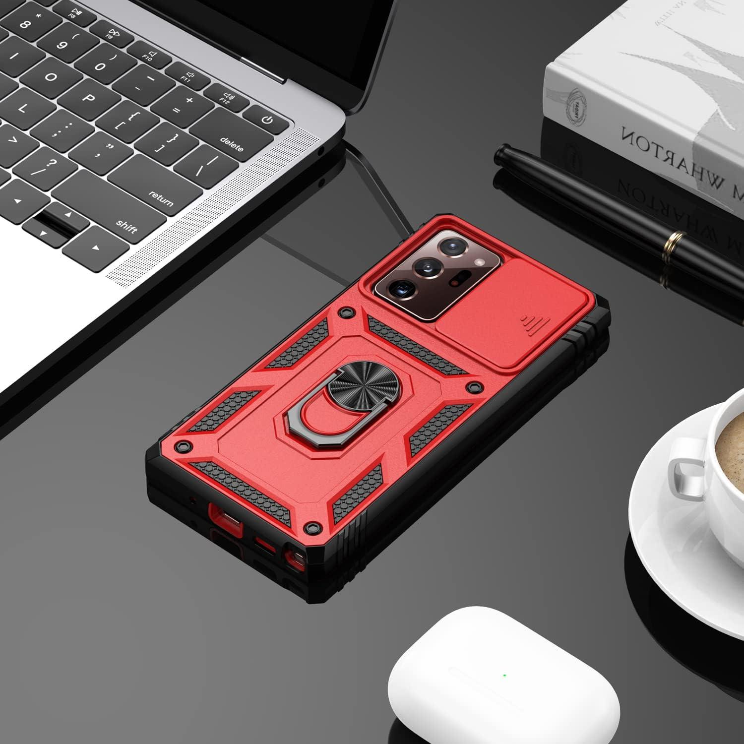 Funda PASNEW para Samsung Galaxy Note 20 Ultra 5G Roja