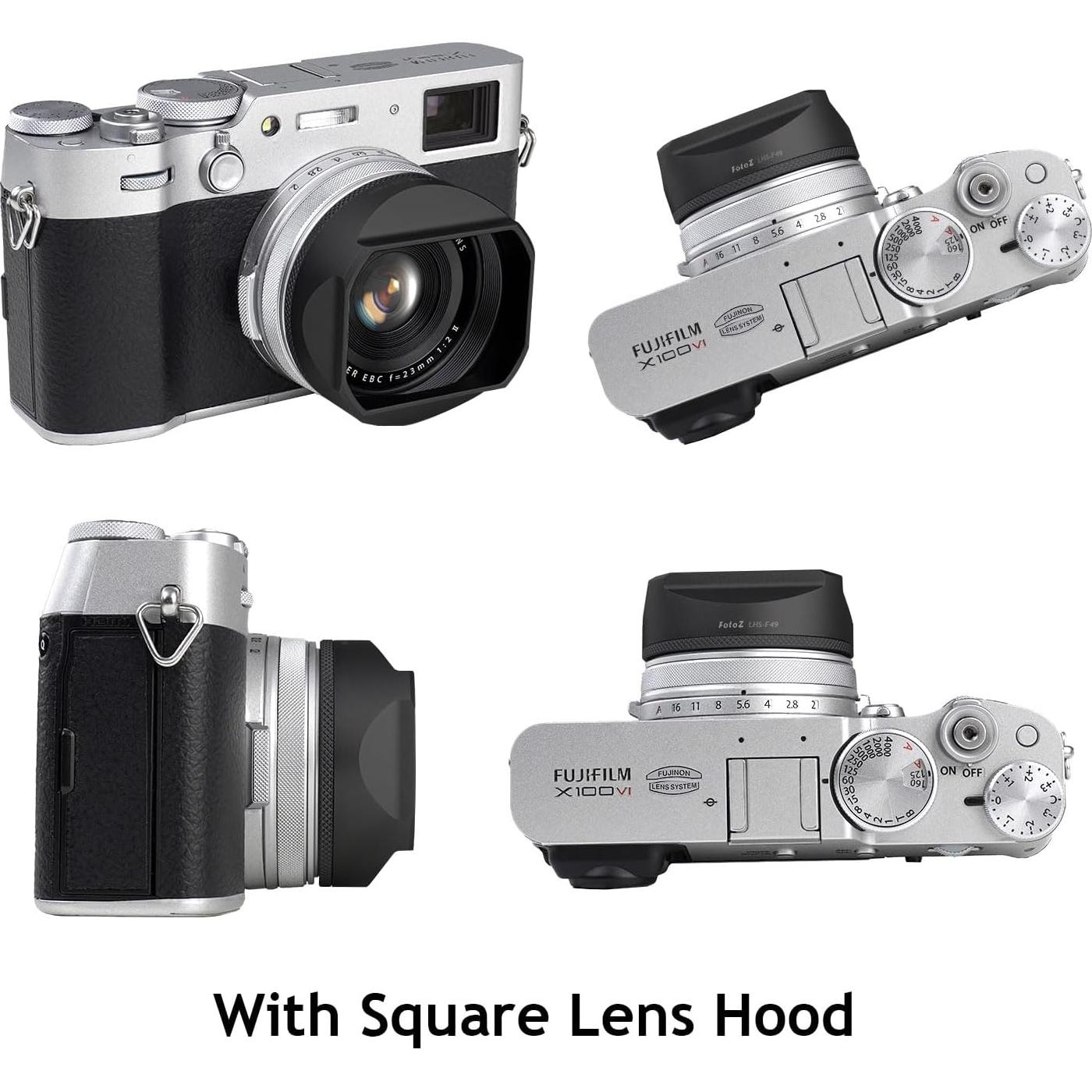 Lente de Conversión FotoZ 49mm 2 en 1 Gran Angular y Macro para Fujifilm X100V/X100VI