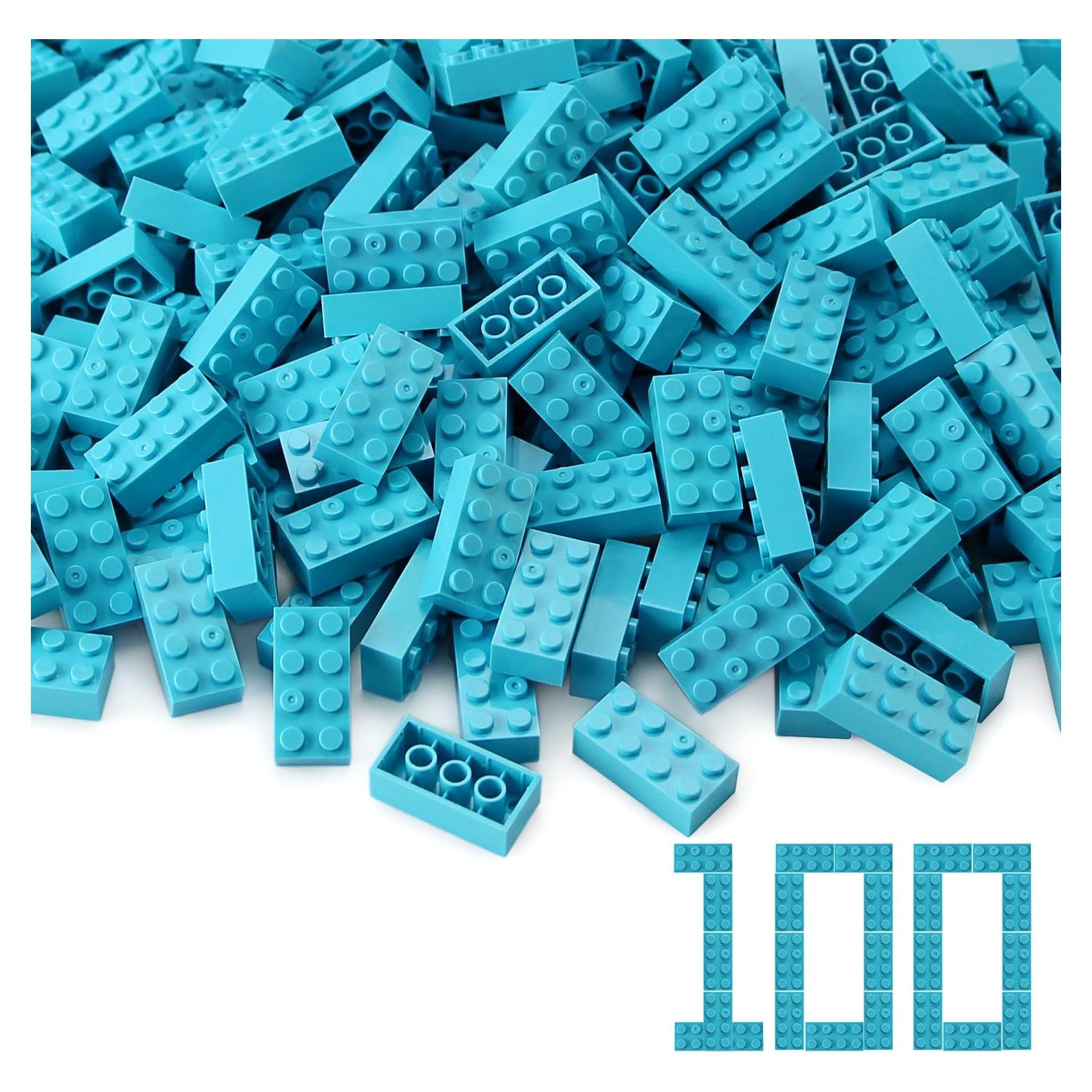 Ladrillos de Construcción Feleph 100 Piezas Azul 2x4