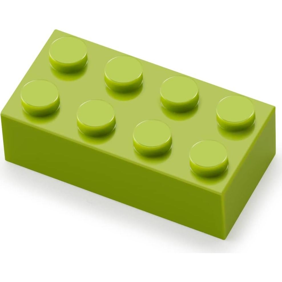 Ladrillos 2x4 Feleph 100 Piezas Verde Lima Kit Construcción