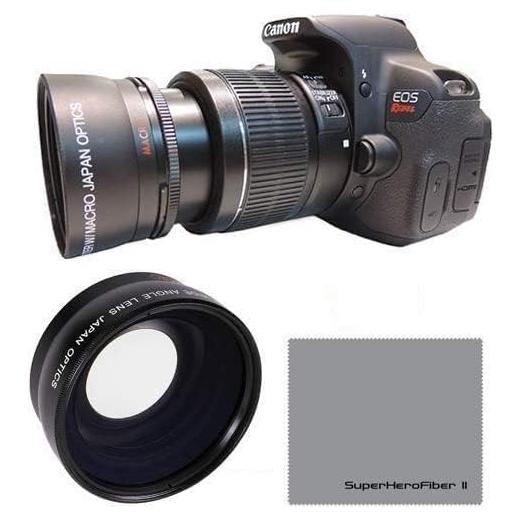 Lente Gran Angular + Macro HD OPTICS 0.43x para Canon
