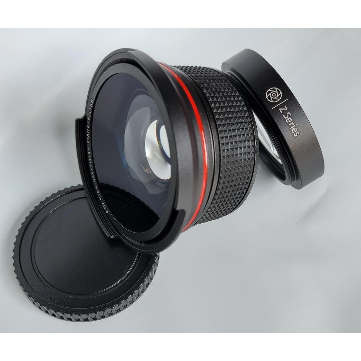 Lente Ojo de Pez Ultra Ancho HD Vivitar 55mm para Canon EOS R7 R10