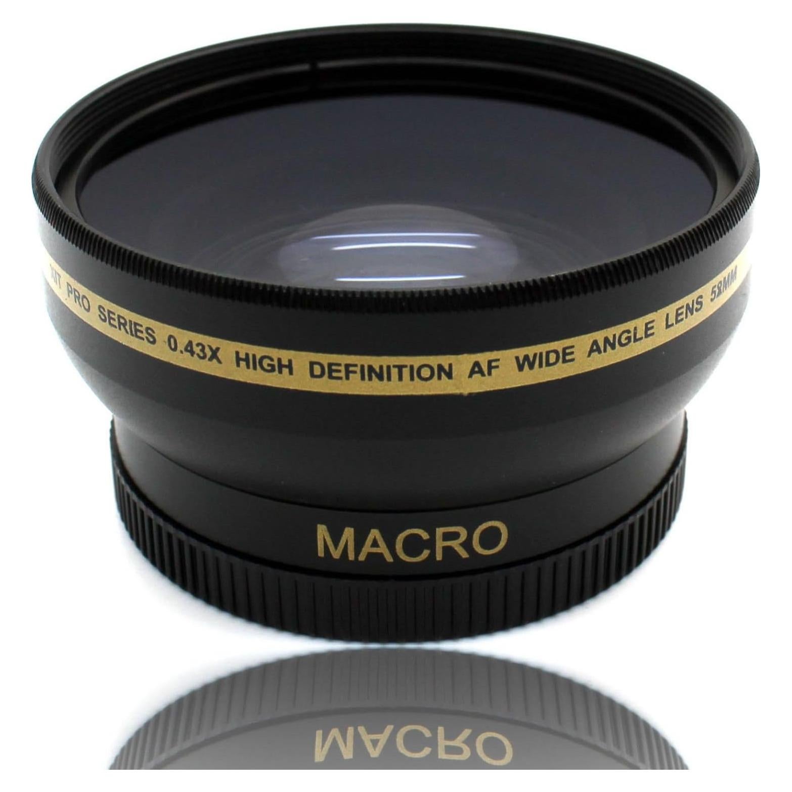 Lente Macro Gran Angular 58mm para Canon EOS Rebel T6 T5 T3 SL2 SL1