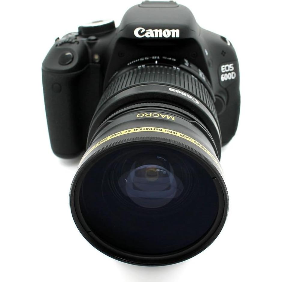 Lente Macro Gran Angular 58mm para Canon EOS Rebel T6 T5 T3 SL2 SL1
