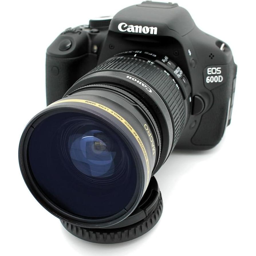 Lente Macro Gran Angular 58mm para Canon EOS Rebel T6 T5 T3 SL2 SL1
