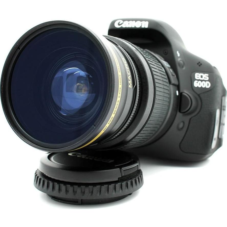 Lente Macro Gran Angular 58mm para Canon EOS Rebel T6 T5 T3 SL2 SL1