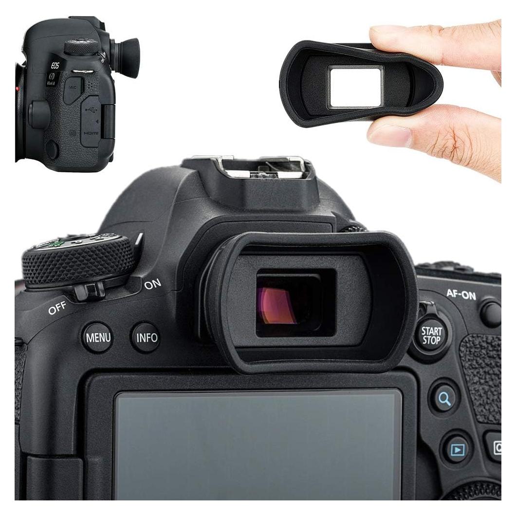 Copa de Ojo Suave Kiorafoto para Canon DSLR Reemplazo EB EF