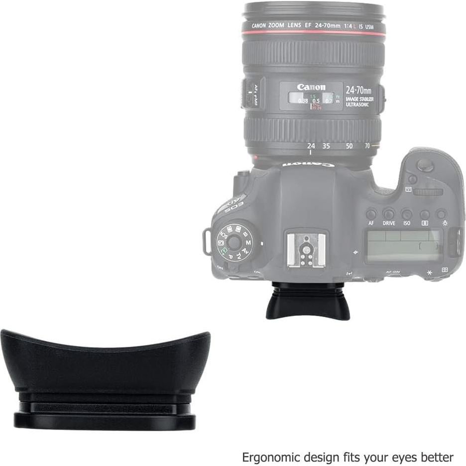 Copa de Ojo Suave Kiorafoto para Canon DSLR Reemplazo EB EF