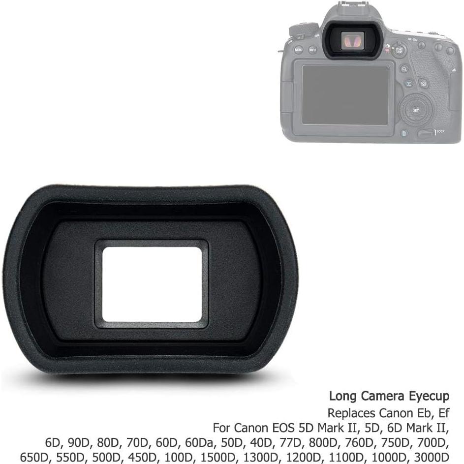 Copa de Ojo Suave Kiorafoto para Canon DSLR Reemplazo EB EF