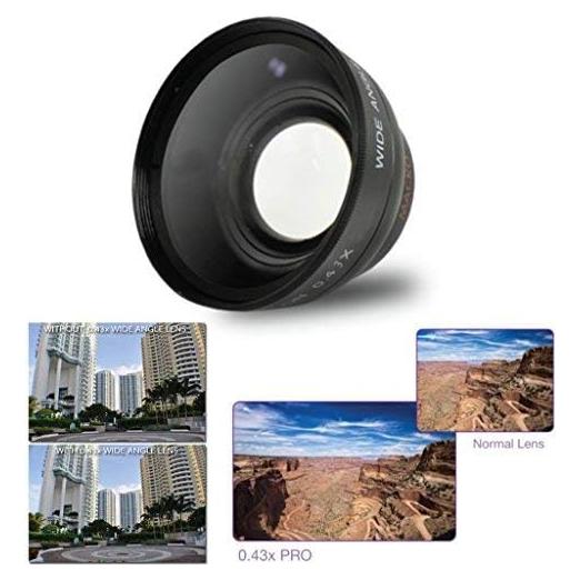Lente Gran Angular 58mm 0.43x con Macro para Cámaras Canon
