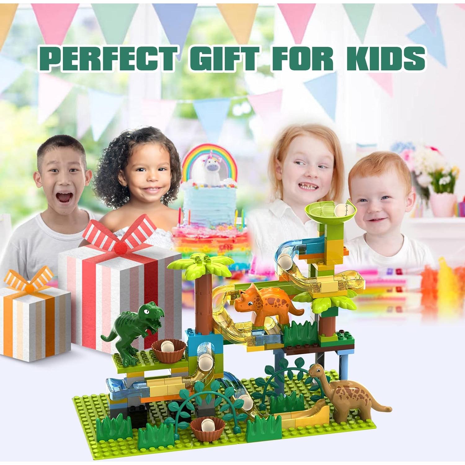 Carrera de Canicas Dinosaurios JIXIn 125 Piezas Educativo