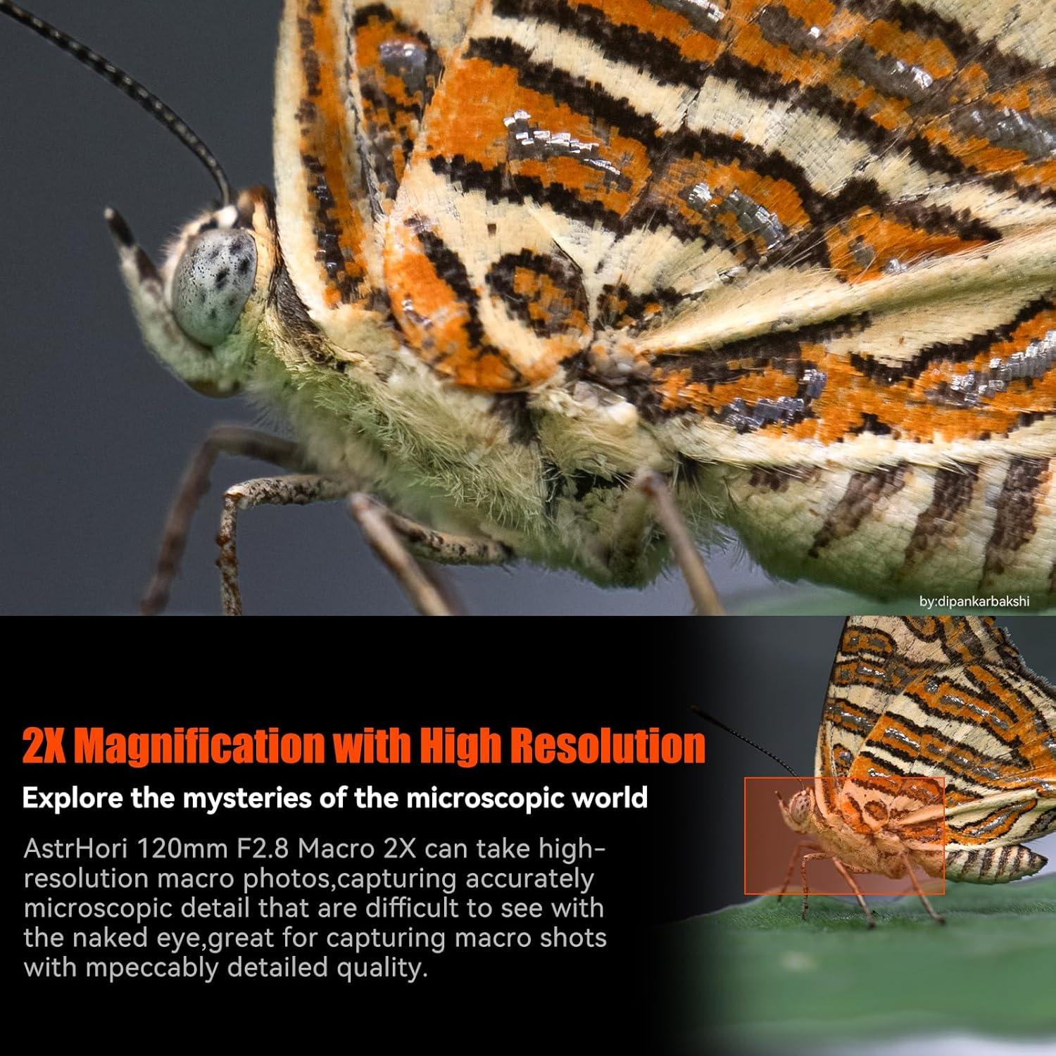 Lente Macro AstrHori 120mm F2.8 2X para Canon EF