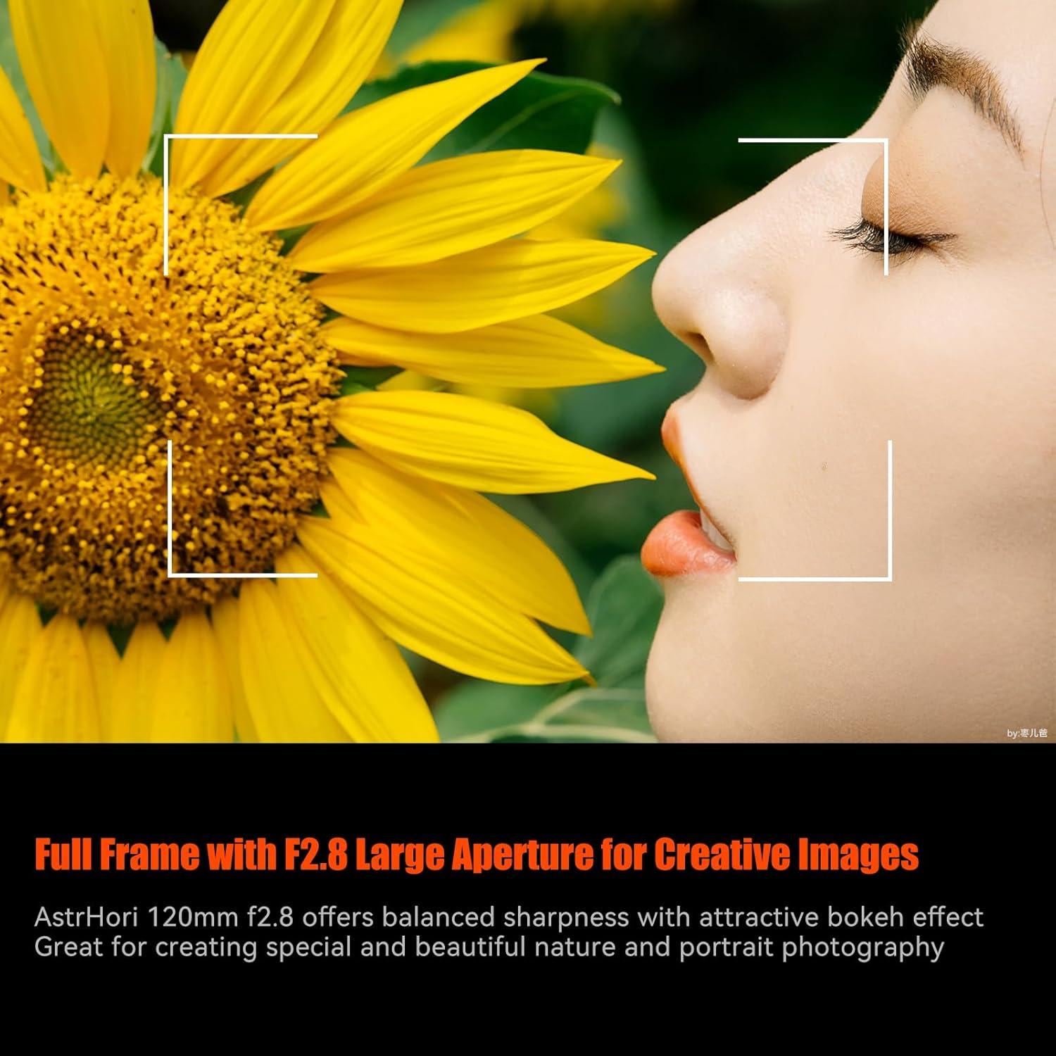 Lente Macro AstrHori 120mm F2.8 2X para Canon EF