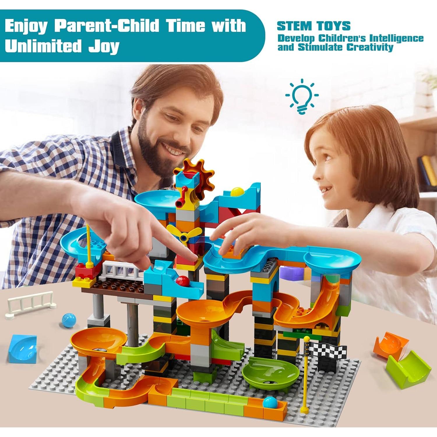 Juguete Carrera de Canicas JIXIn 164 Piezas 3 en 1